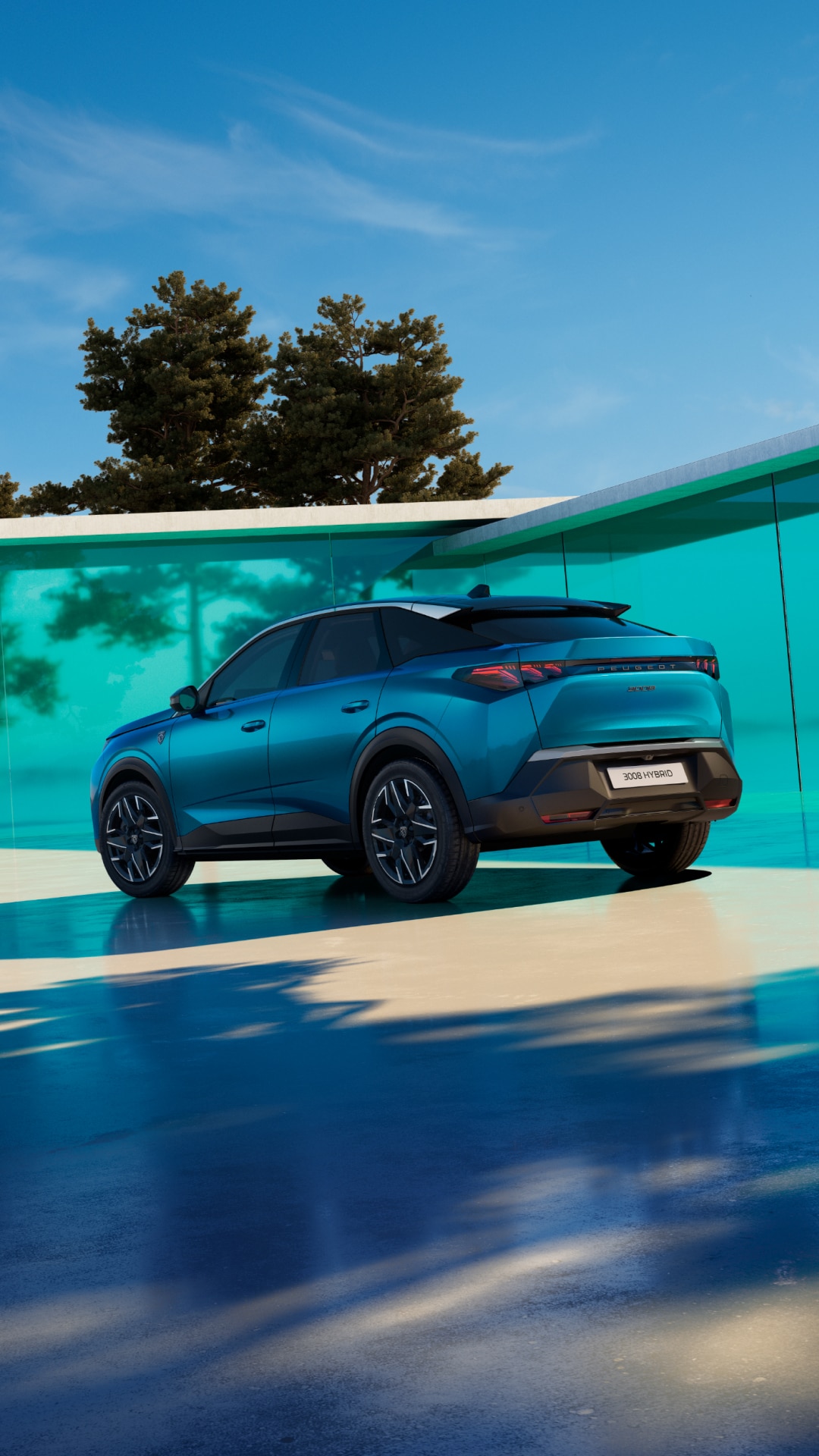 PEUGEOT 3008 Hybrid rear view