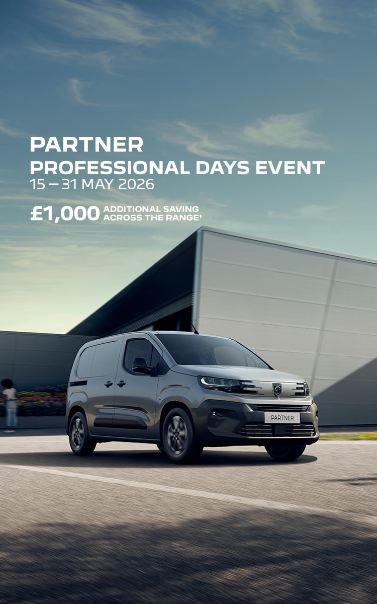 New PEUGEOT PARTNER front view