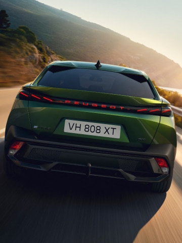 New PEUGEOT E-408 rear view