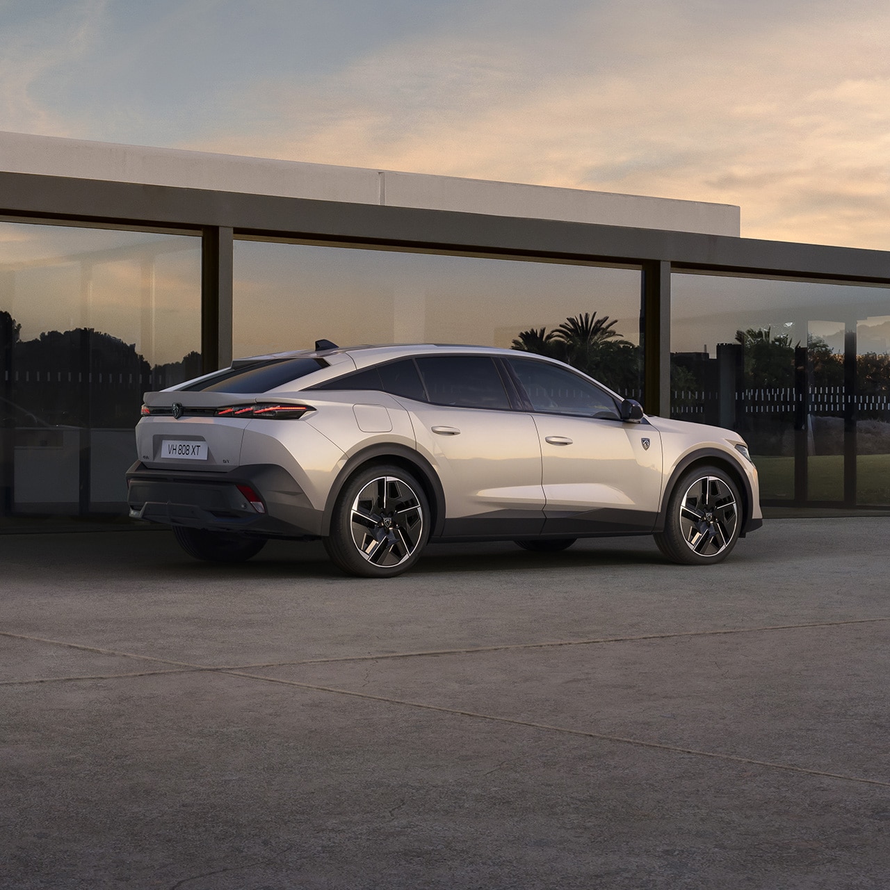 PEUGEOT 408 hybrid rear view