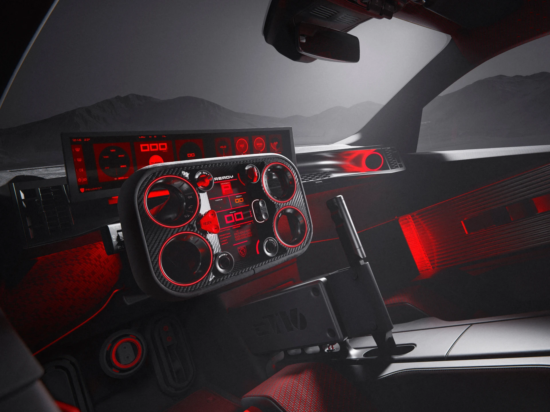 Peugeot E-T16 concept featuring the performance-focused Hypersquare®
