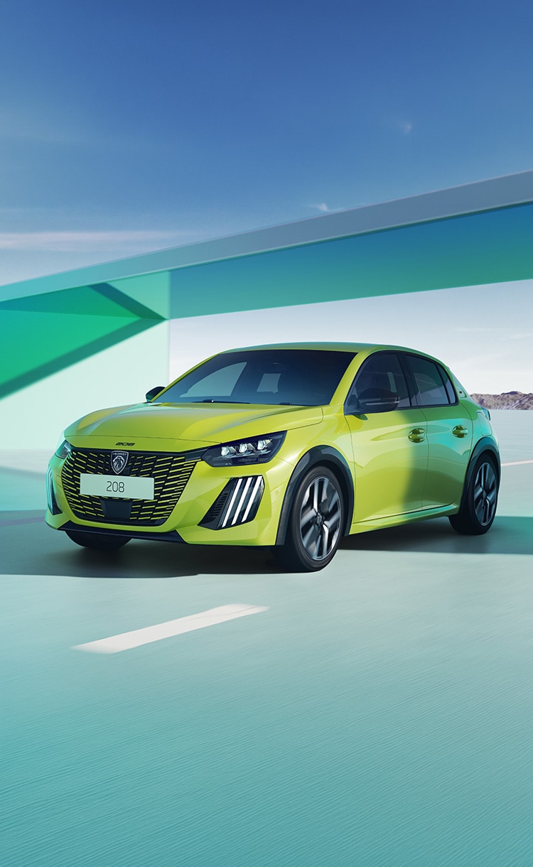 PEUGEOT 208 hybrid or petrol front view